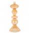 Present Time  Candle Holder Totem Glass Xl Ochre Yellow (PT3969YE)
