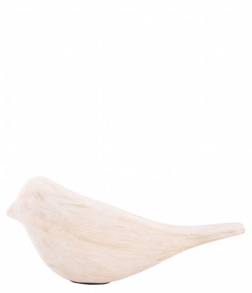 Present Time  Statue Bird Mango Wood White Wash (PT4004WH)
