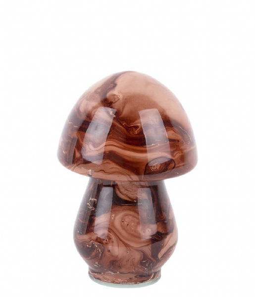 Present Time  Statue Blended Mushroom Glass Chocolate Brown (PT4016BR)