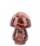 Present Time  Statue Blended Mushroom Glass Chocolate Brown (PT4016BR)
