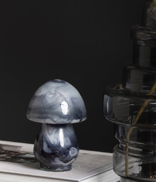 Present Time  Statue Blended Mushroom Glass Dark Grey (PT4016GY)