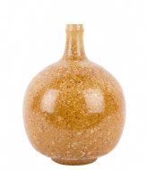 Present Time Vase Spatters Bottle Melange Honey Yellow (PT4023YE)