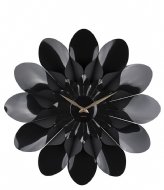 Karlsson Wall Clock Flower Plastic Black (KA5731BK)