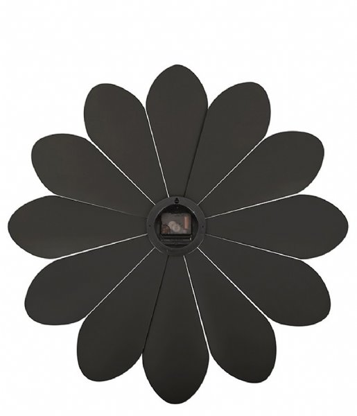 Karlsson  Wall Clock Flower Plastic Black (KA5731BK)