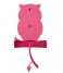 Karlsson  Wall Clock Owl Pendulum ABS Bright Pink (KA5965BP)