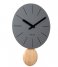 Karlsson  Wall Clock Arlo Pendulum Dark Grey (KA5967GY)