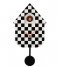 Karlsson  Wall Clock Modern Cuckoo Checker ABS Black (KA5968BK)
