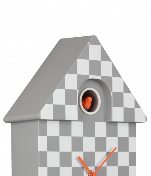 Karlsson  Wall Clock Modern Cuckoo Checker ABS Mouse Grey (KA5968GY)