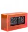 Karlsson  Table Clock Boxed Flip Acrylic Neon Orange (KA5976OR)