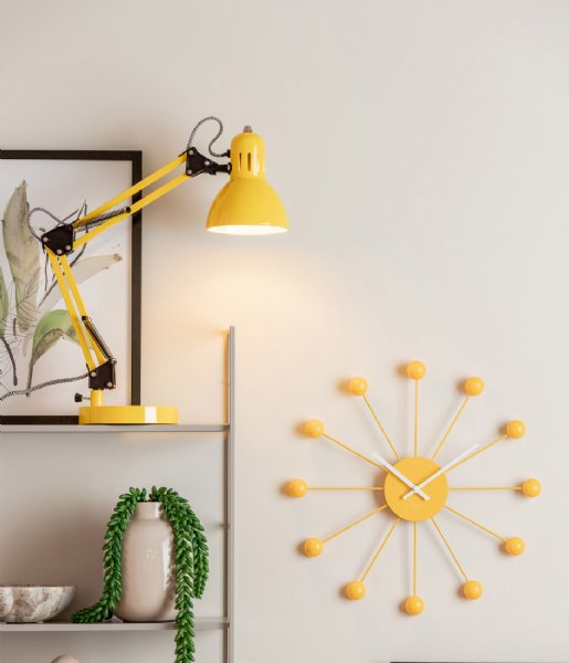 Karlsson  Wall Clock Funky Spider Bright Yellow (KA5977BY)