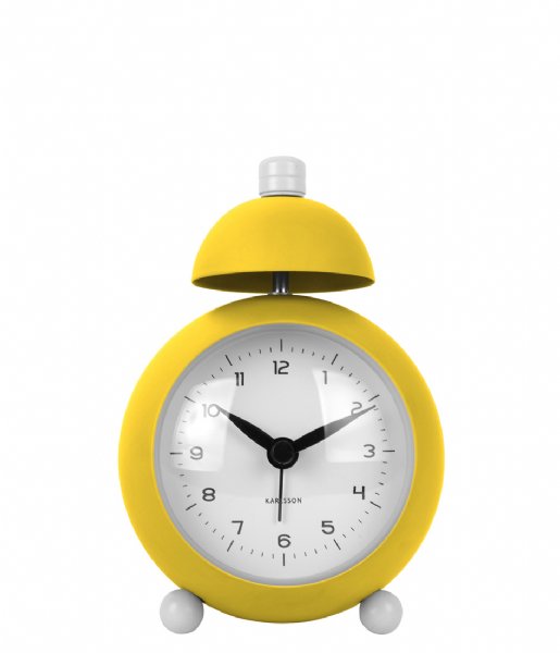 Karlsson  Alarm Clock Chaplin Iron Bright Yellow (KA5979BY)
