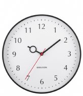 Karlsson Wall Clock Loupe PP Black (KA5992BK)