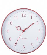 Karlsson Wall Clock Loupe PP Blush Red (KA5992RD)