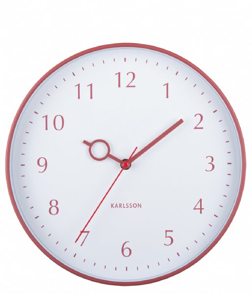 Karlsson  Wall Clock Loupe PP Blush Red (KA5992RD)