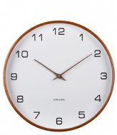 Karlsson Wall Clock Acento Wood White (KA5993WH)