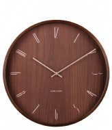 Karlsson Wall Clock Suave Wood Dark Wood (KA5994DW)