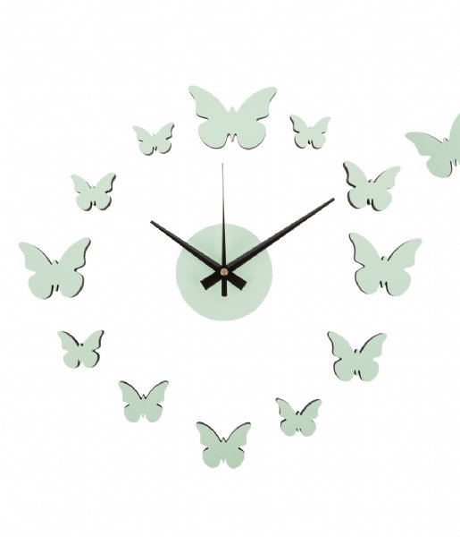 Karlsson  Wall Clock Diy Butterfly Soft Green (KA6000LG)