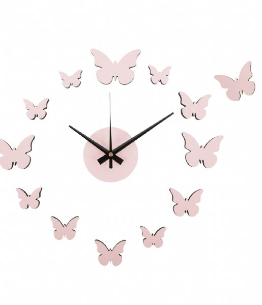 Karlsson  Wall Clock Diy Butterfly Soft Pink (KA6000LP)