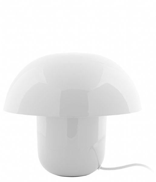 Leitmotiv  Table Lamp Fat Mushroom Enamel White (LM2124WH)
