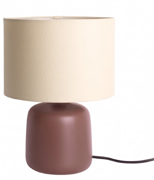 Leitmotiv  Table Lamp Alma Straight Chocolate Brown (LM2165DB)