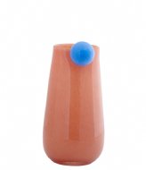 Present Time Vase Bolita Glass Medium Soft Orange Soft Blue (PT4153LO)