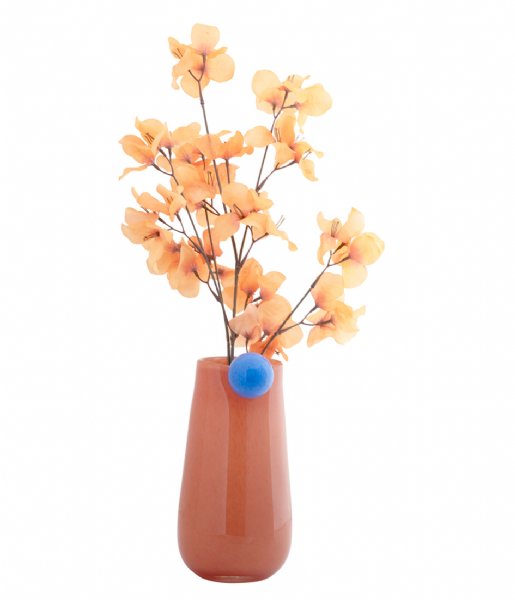 Present Time  Vase Bolita Glass Medium Soft Orange Soft Blue (PT4153LO)
