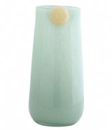 Present Time Vase Bolita Glass Large Grayed Jade Soft Yellow (PT4154GR)
