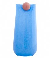 Present Time Vase Bolita Glass Large Soft Blue Soft Orange (PT4154LB)