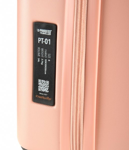 Princess Traveller Walizki na bagaż podręczny PT01 Deluxe Small 55cm Peony Pink
