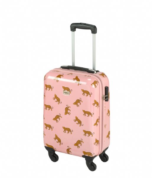 Princess Traveller Walizki na bagaż podręczny Trendy Animal Collection 55cm Roze