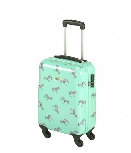Princess Traveller Walizki na bagaż podręczny Trendy Animal Collection Zebra 55cm Mint