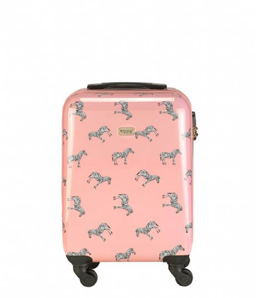 Ongedaan maken ondersteuning Feat Princess Traveller Reiskoffer Trendy Animal Collection Zebra 55cm Roze |  The Little Green Bag