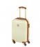 Princess Traveller Walizki na bagaż podręczny Trendy Dots Small 55cm Cream