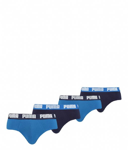 Puma  Basic Brief 4-Pack True Blue (002)