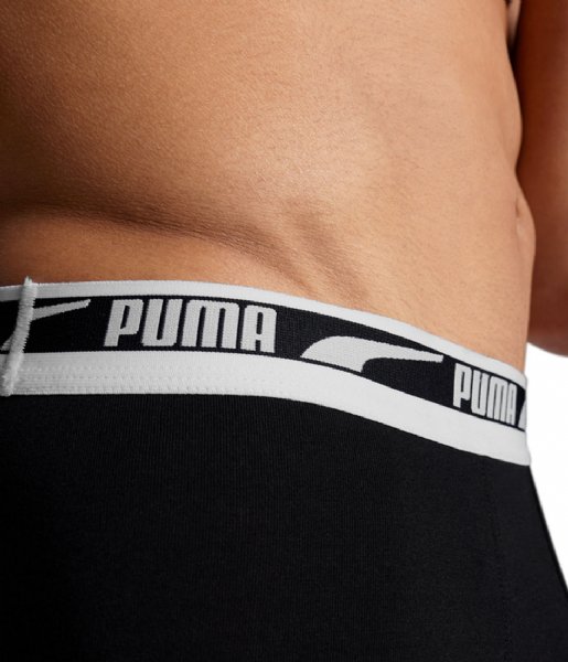 Puma  Multi Logo Boxer Men 2-Pack Black (001)