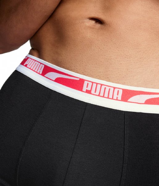 Puma  Multi Logo Boxer Men 2-Pack Black Combo (004)