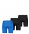 Puma Boxershort Sport Microfiber Long Boxer 3P Blue Black (001)