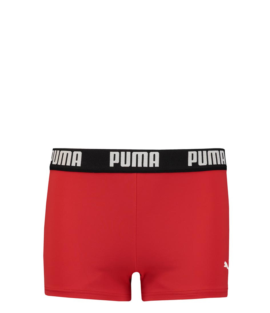 Puma Swim Boys Logo Swim Trunk 1P Rood