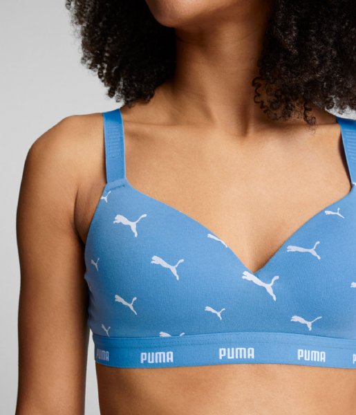 Puma  Cat Logo Padded Top Women 1P Hang Placid Blue (004)