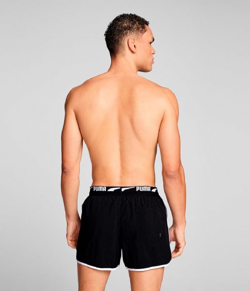 Puma  Swim Men Track Short Shorts Black Combo (004)