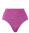 Puma  Swim Women Ribbed High Waist Brief Pink Combo (003)