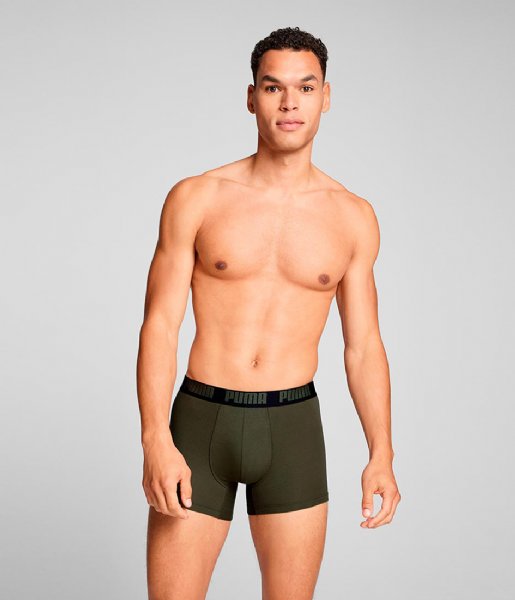 Puma  Everyday Basic Boxer 2-Pack Forest (014)