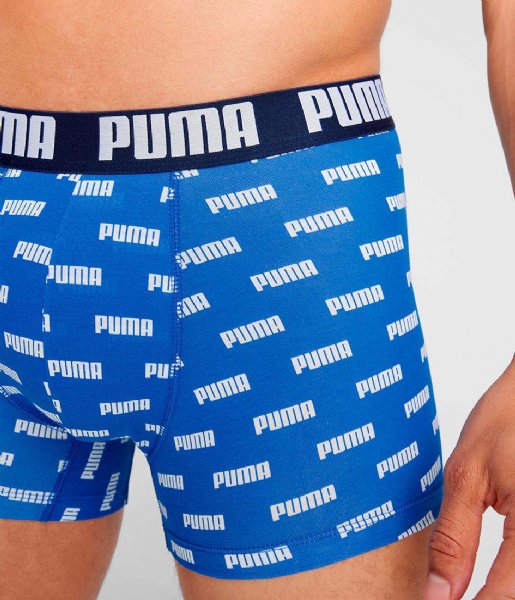 Puma  Everyday Aop Print Boxer 2-Pack Blue Combo (003)