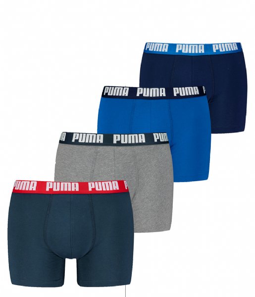 Puma  Men Everyday Boxer 4-Pack Blue Combo (001)