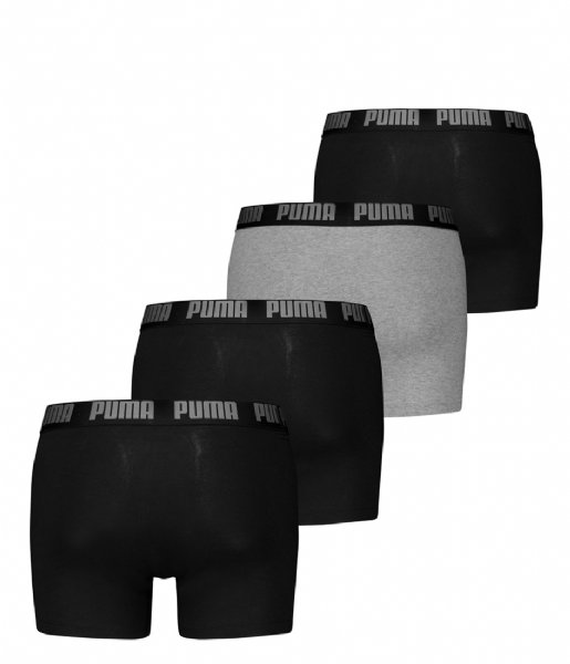Puma  Everyday Boxer 4-Pack Black Grey (002)