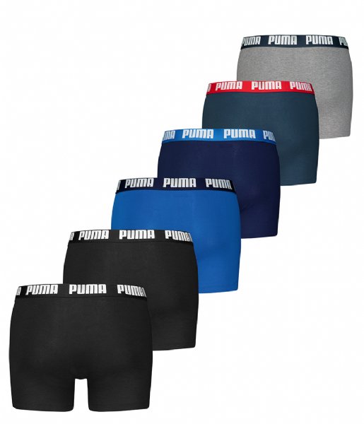 Puma  Men Everyday Boxer 4-Pack Blue Black (002)