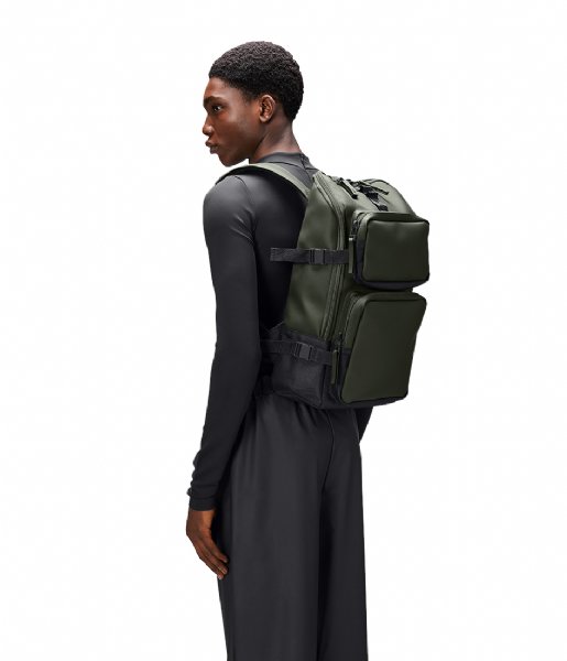 Rains  Trail Cargo Backpack W3 Green (03)