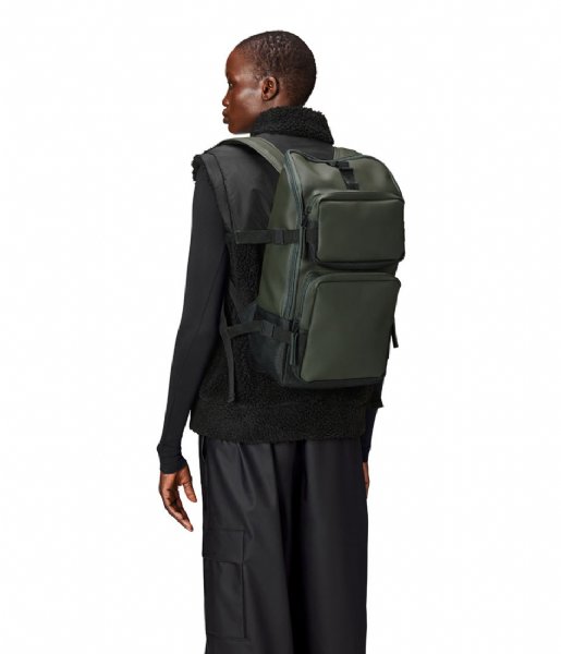 Rains  Trail Cargo Backpack W3 Green (03)