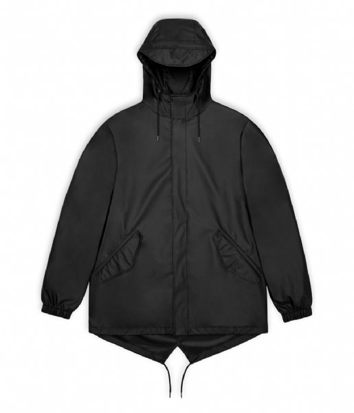 Rains  Fishtail Jacket Black (001)