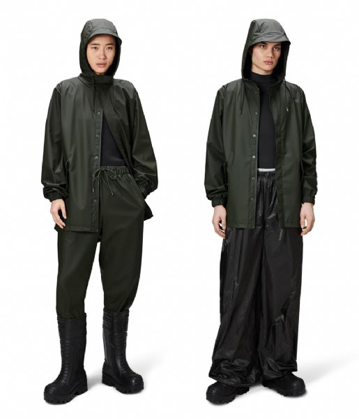 Rains  Fishtail Jacket W3 Green (03)